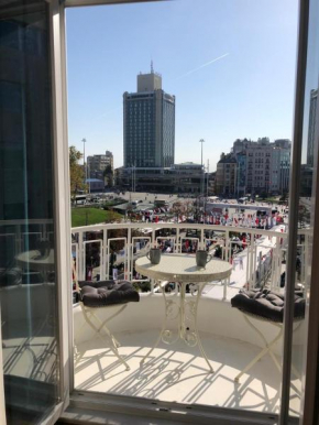 Great View of Taksim Square, Luxury Furnished on Main Street of Taksim, Partial Sea View